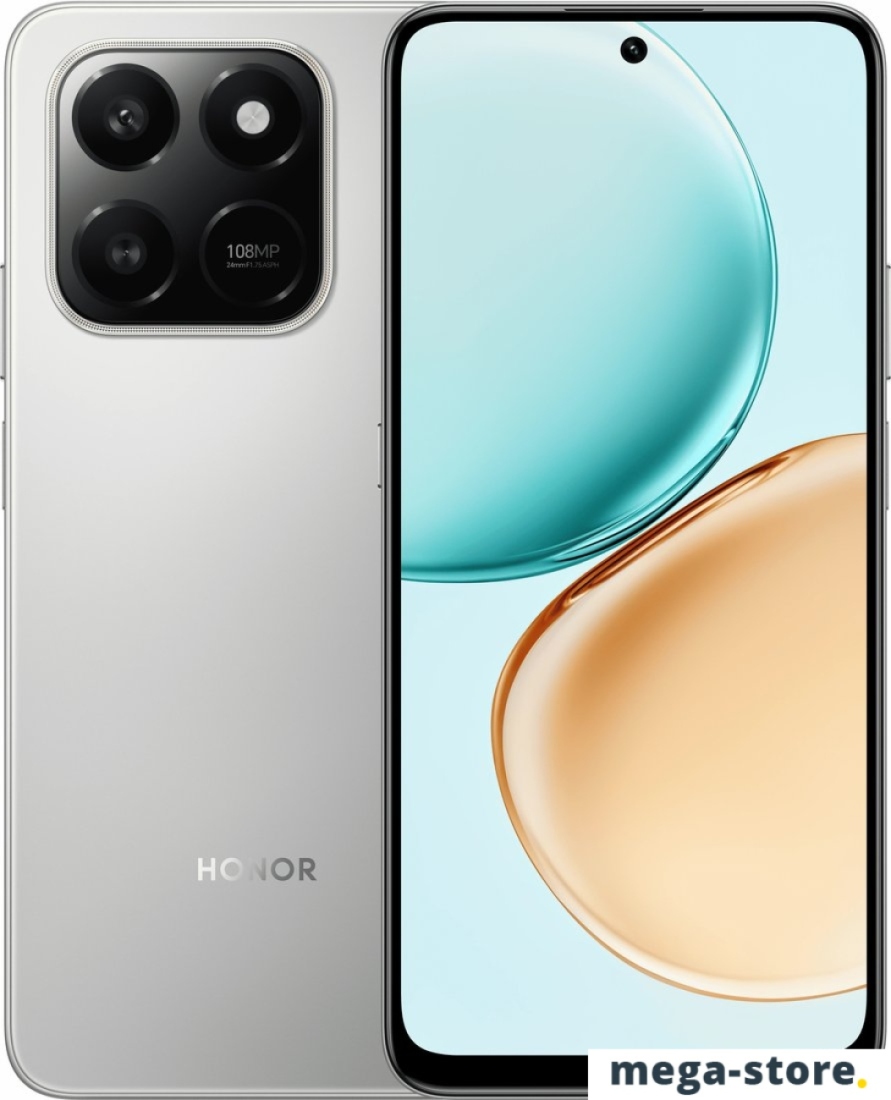 Телефон HONOR X7d LGN-LX1 6GB/128GB международная версия (метеорное серебро)