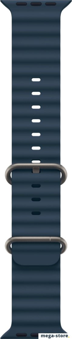 Умные часы Apple Watch Ultra 2 LTE 49 мм (титановый корпус, титановый/синий, ремешок из эластомера)