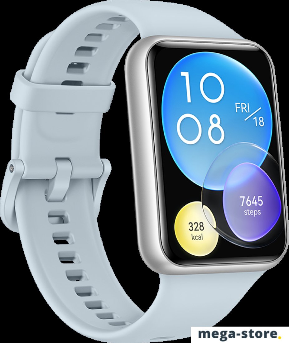 Умные часы Huawei Watch FIT 2 Active междунароная версия (серо-голубой)