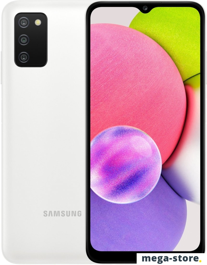 Смартфон Samsung Galaxy A03s SM-A037F 4GB/64GB (белый)