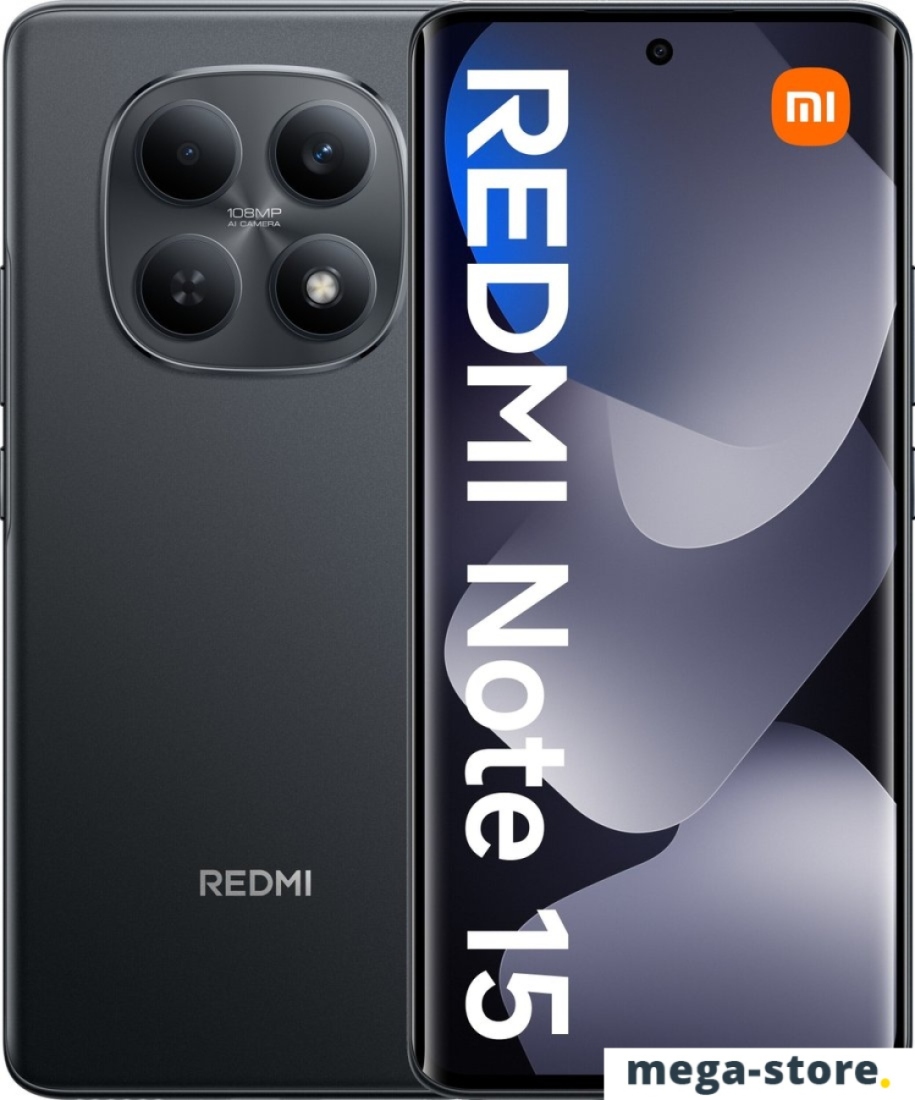 Телефон Xiaomi Redmi Note 15 6GB/128GB международная версия (черный)