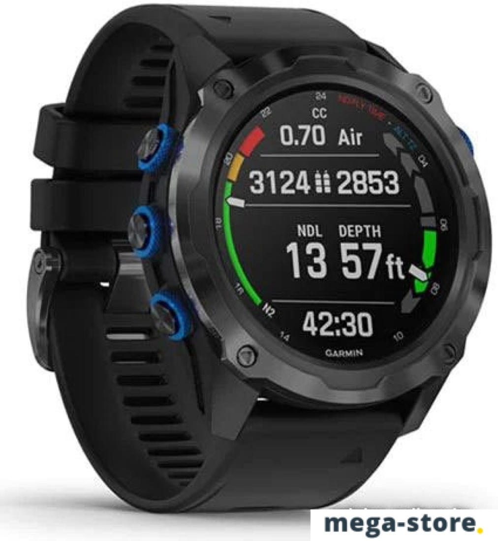 Умные часы Garmin Descent Mk2i (титан с DLC/черный)