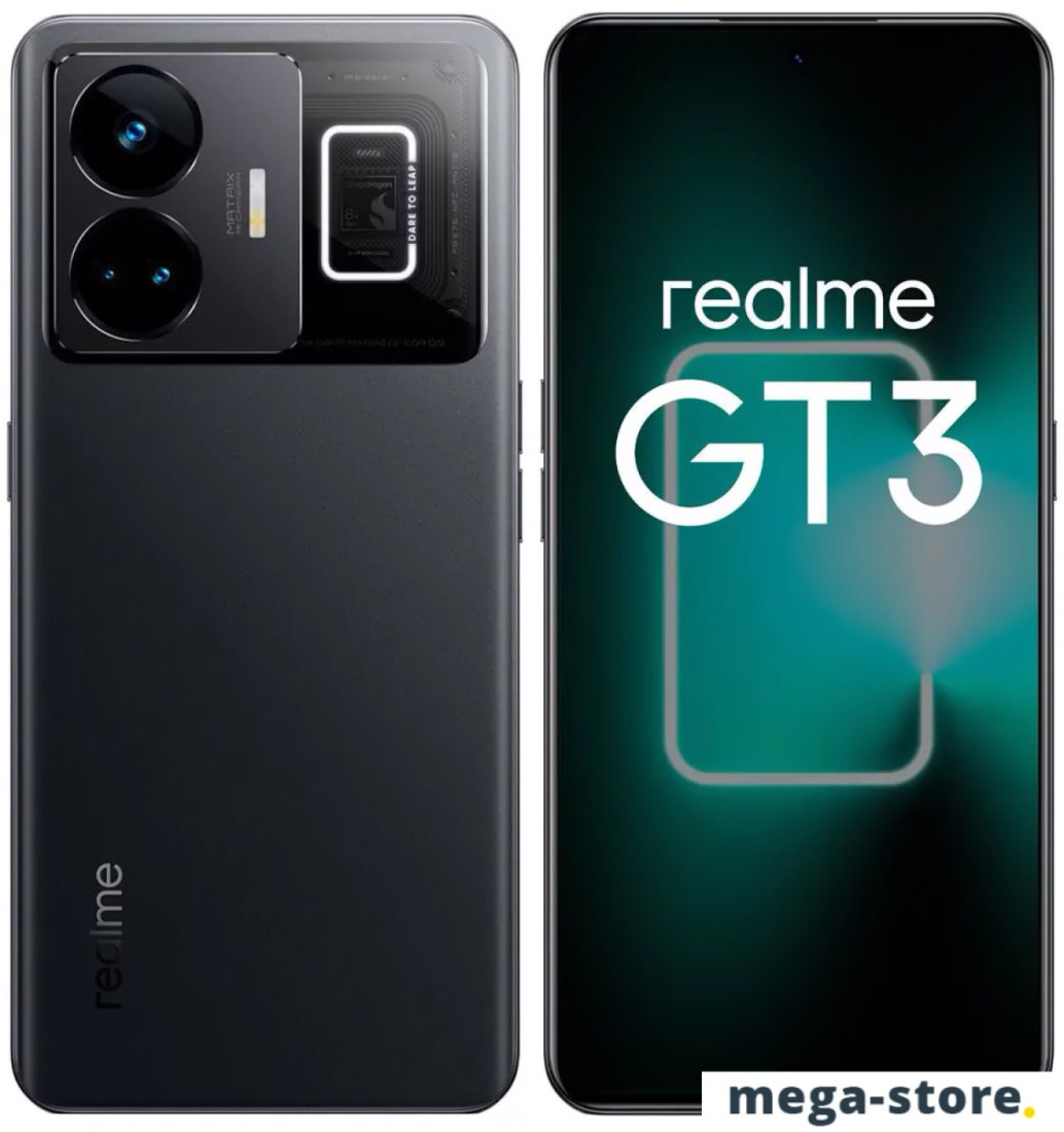 Купить Смартфон Realme GT3 16GB/1TB международная версия (черный) в  магазине mega-store.by