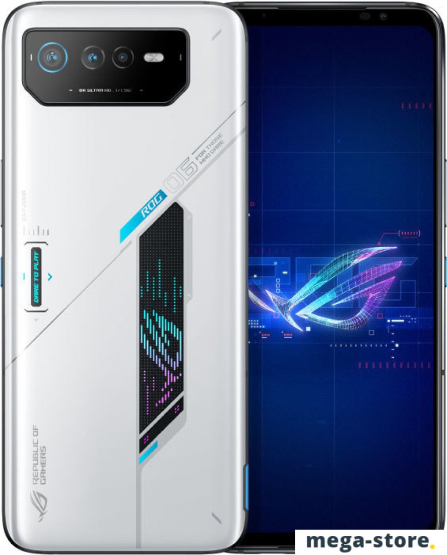 Купить Мобильный телефон ASUS ROG Phone 6 16GB/512GB (белый) в магазине  mega-store.by