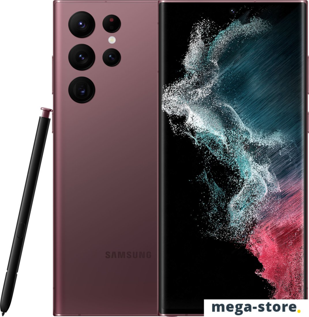 Смартфон Samsung Galaxy S22 Ultra 5G SM-S908B/DS 12GB/1TB (бургунди)