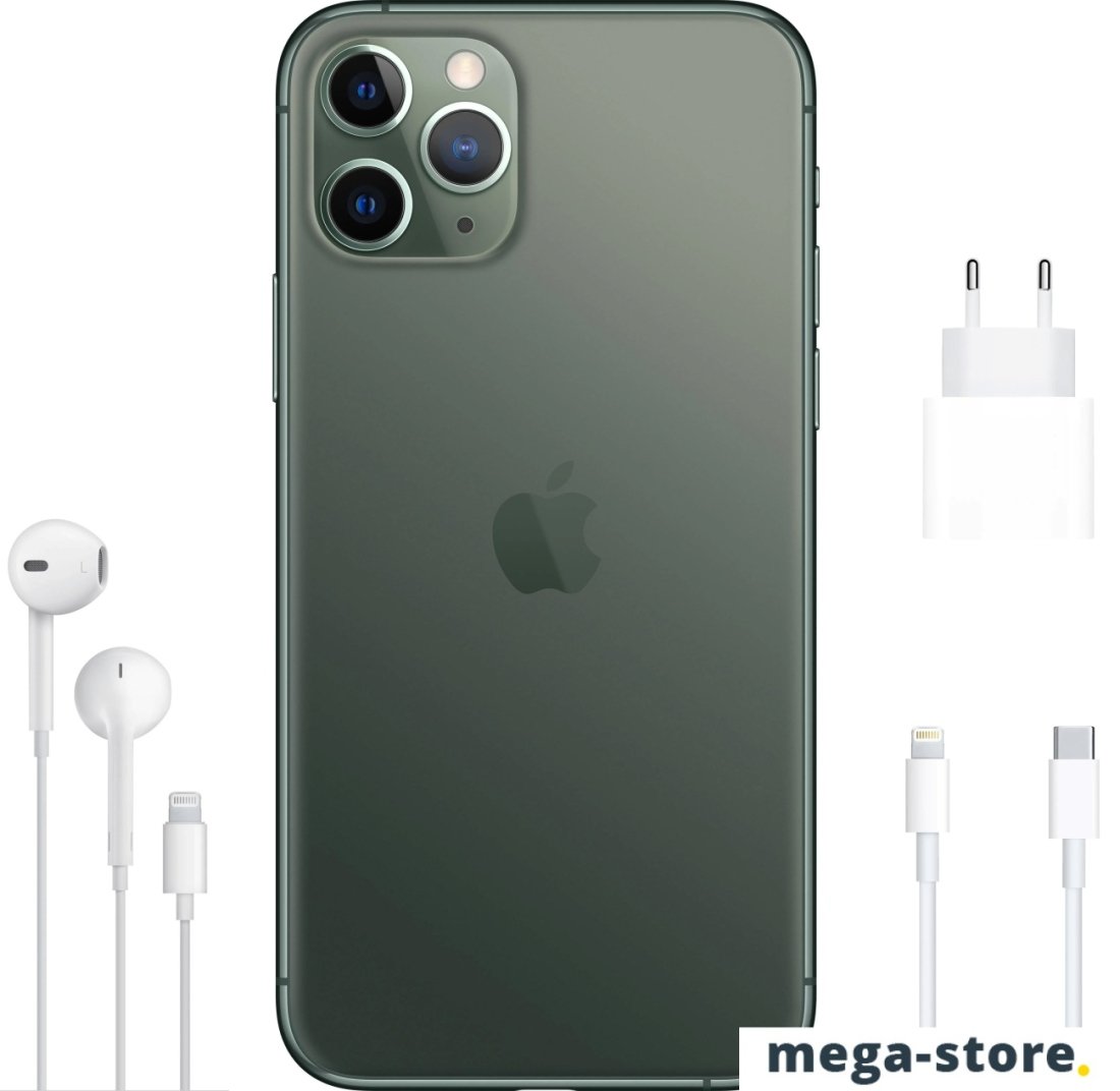 Смартфон Apple iPhone 11 Pro Max 512GB (темно-зеленый)