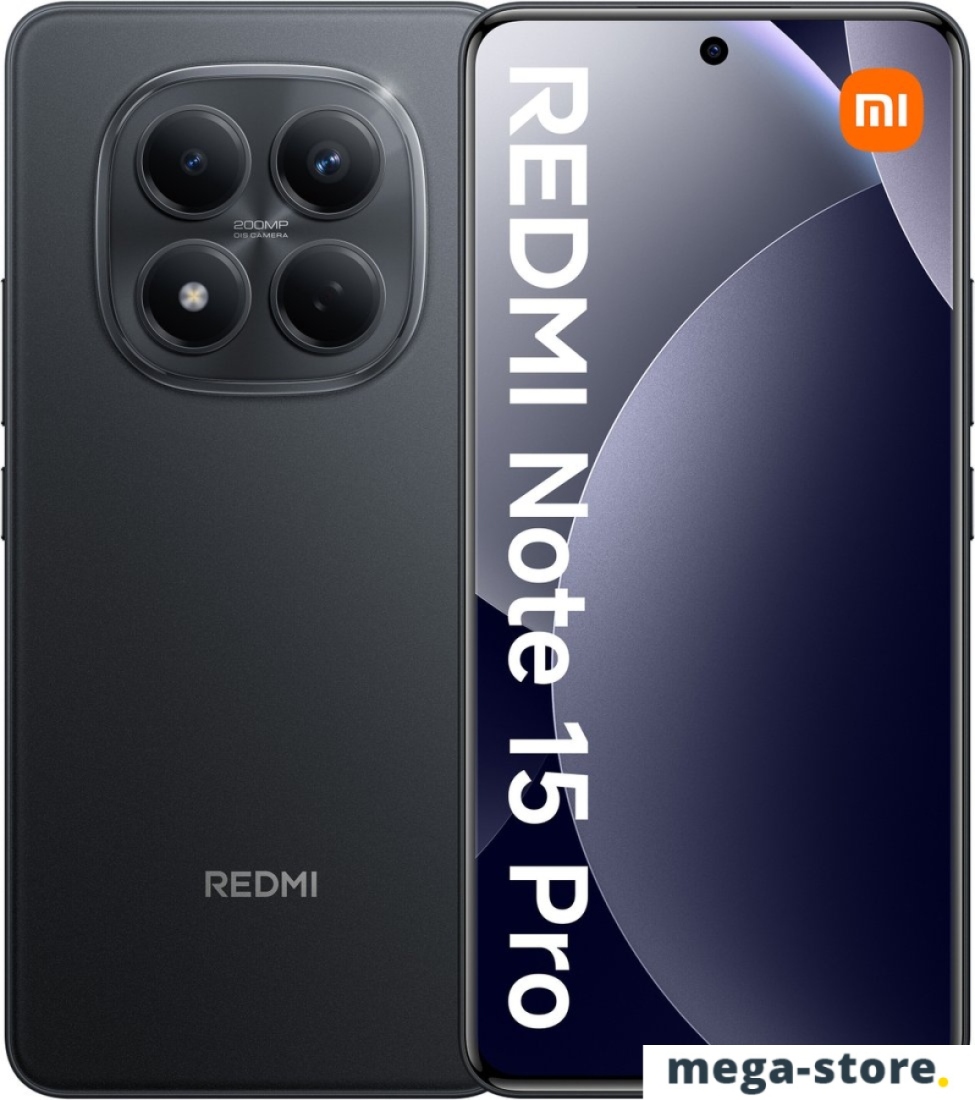 Телефон Xiaomi Redmi Note 15 Pro 12GB/512GB международная версия (черный)