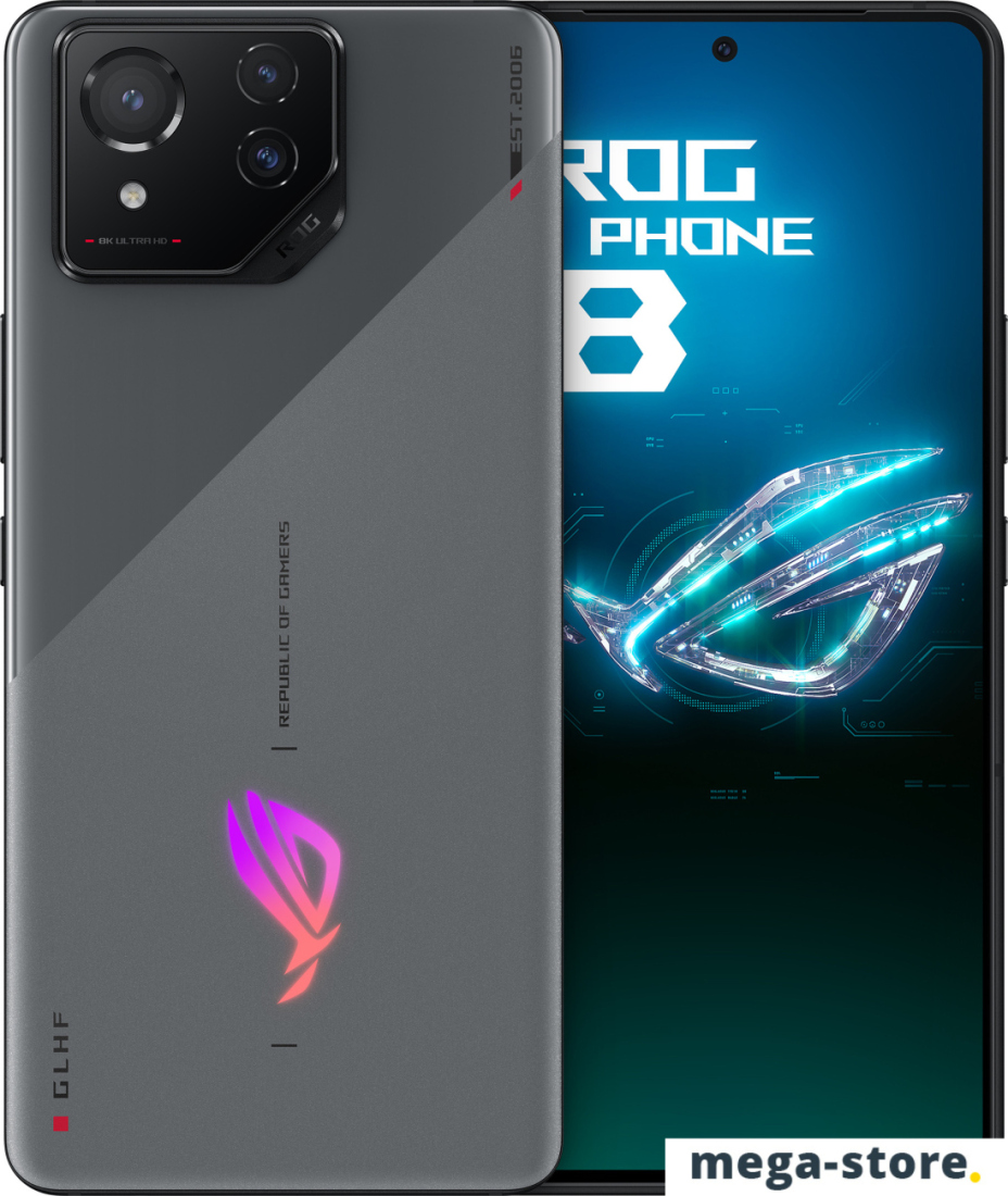 Купить ASUS ROG Phone 8 12GB/256GB китайская версия серый | Цена на  смартфон АСУС РОГ ФОН 8 12ГБ/256ГБ gray