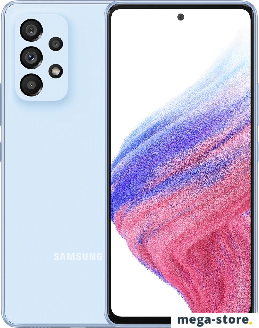 Смартфон Samsung Galaxy A53 5G SM-A536B/DS 8GB/256GB (голубой)