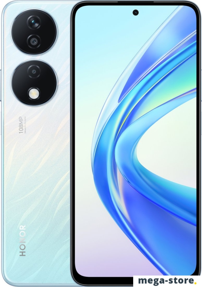Смартфон HONOR X7b 6GB/128GB международная версия (мерцающий серебристый)