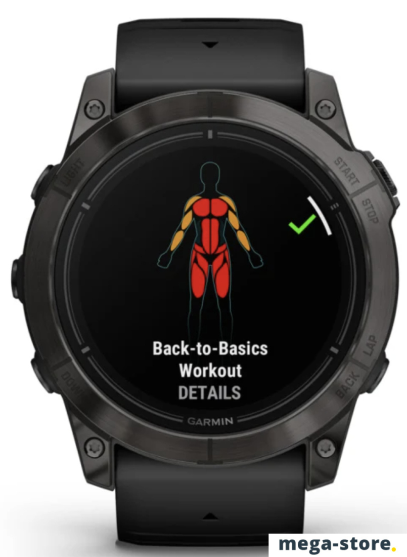 Умные часы Garmin epix Pro Gen 2 Sapphire Edition (черный титан/черный)