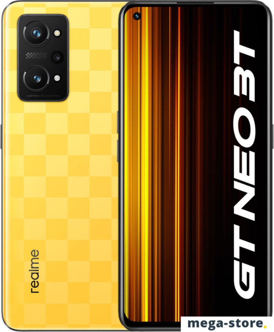 Смартфон Realme GT Neo 3T 80W 8GB/256GB международная версия (желтый)