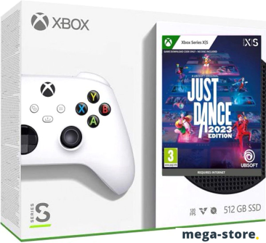 Игровая приставка Microsoft Xbox Series S Fortnite + Just Dance 2023