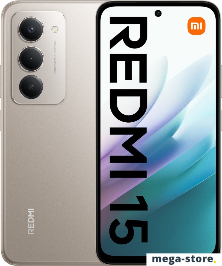 Телефон Xiaomi Redmi 15 4G 8GB/256GB европейская версия (титановый)