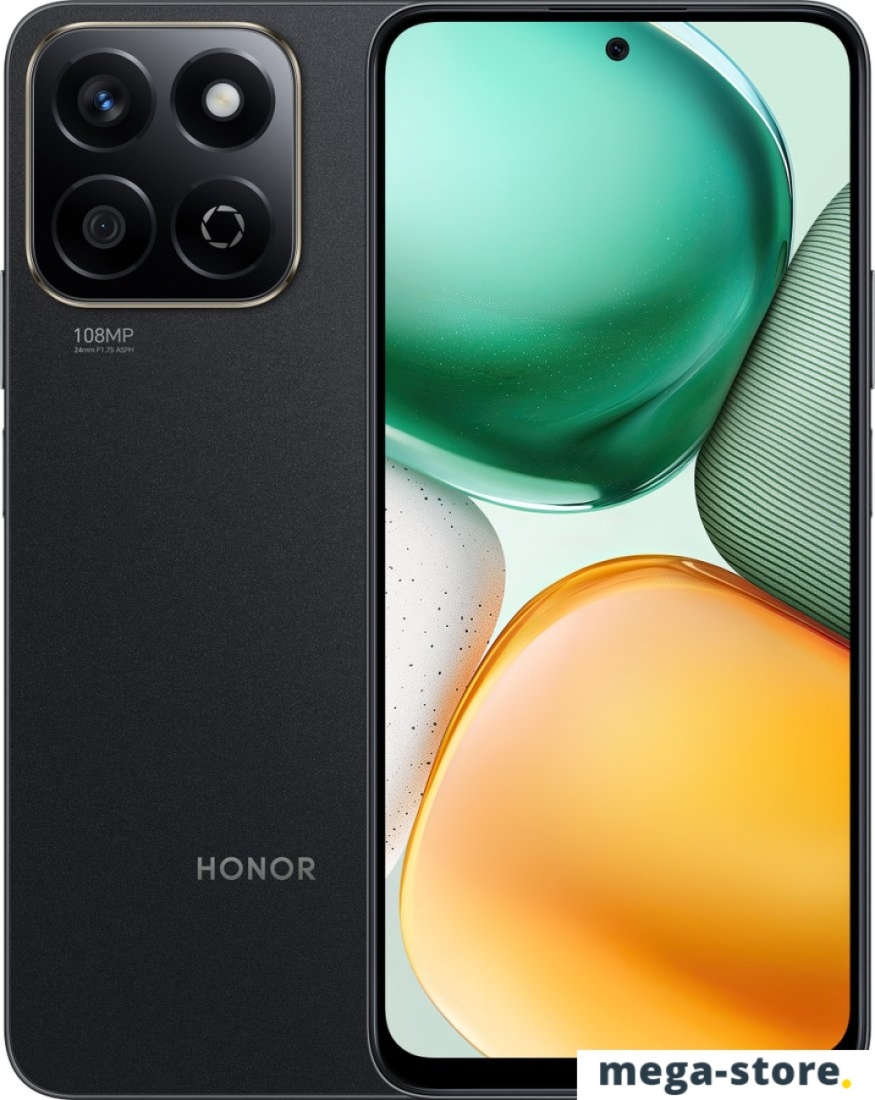 Смартфон HONOR X7c 6GB/128GB (полуночный черный)