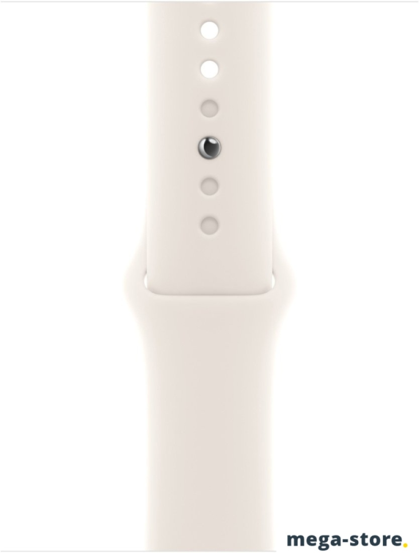 Умные часы Apple Watch SE 3 40 мм (алюминиевый корпус, звездный свет/звездный свет, спортивный силиконовый ремешок S/M)