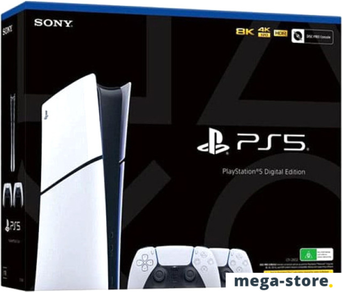 Игровая приставка Sony PlayStation 5 Slim Digital Edition (2 геймпада)