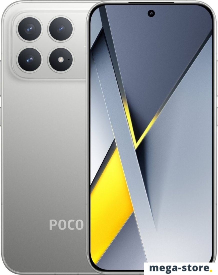 Телефон POCO F8 Pro 12GB/512GB международная версия (серебристый)
