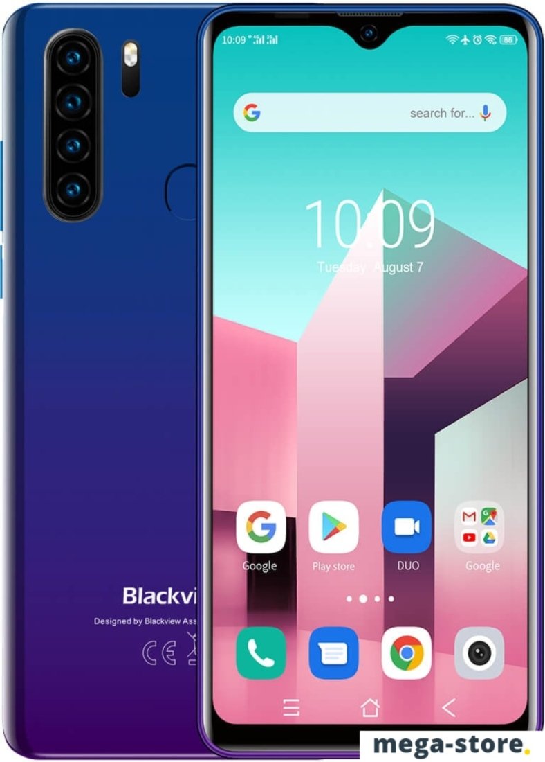 Смартфон Blackview A80 Plus (синий)