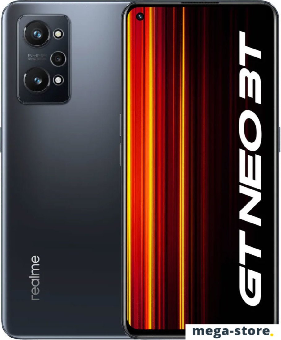Смартфон Realme GT Neo 3T 80W 8GB/128GB индийская версия (черный)