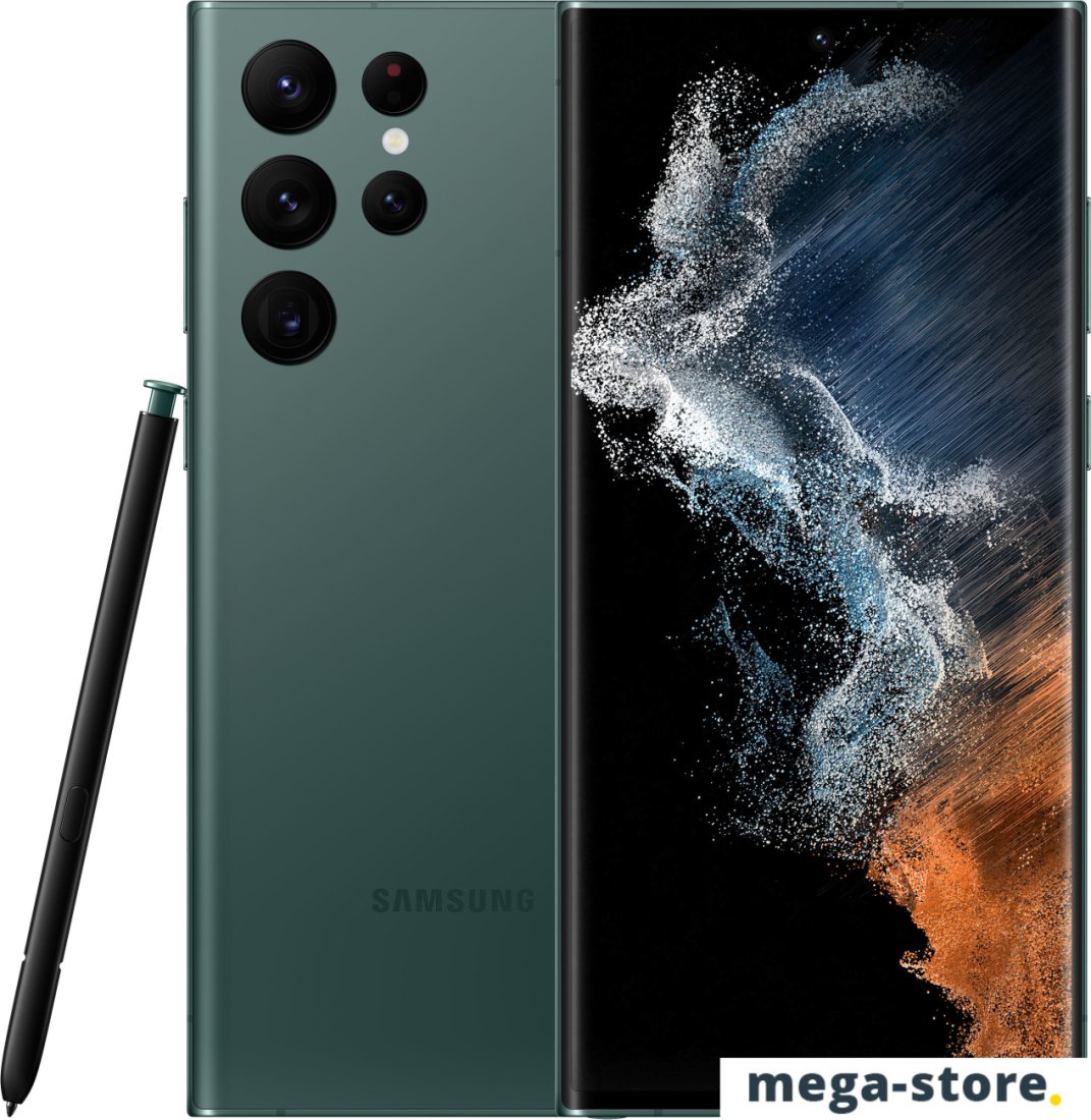 Смартфон Samsung Galaxy S22 Ultra 5G SM-S908B/DS 12GB/512GB (зеленый)