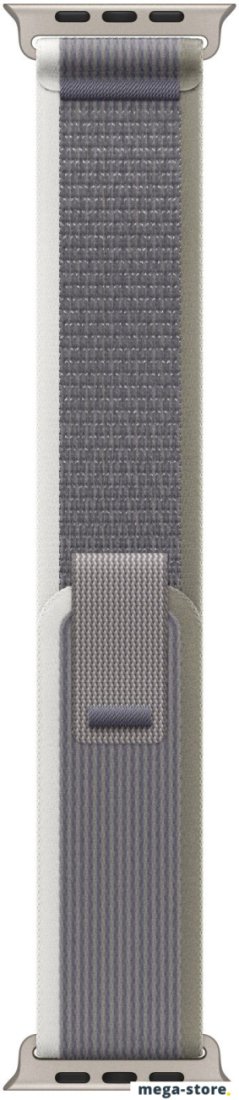 Умные часы Apple Watch Ultra 2 LTE 49 мм (титановый корпус, титановый/серо-зеленый, нейлоновый ремешок размера S/M)