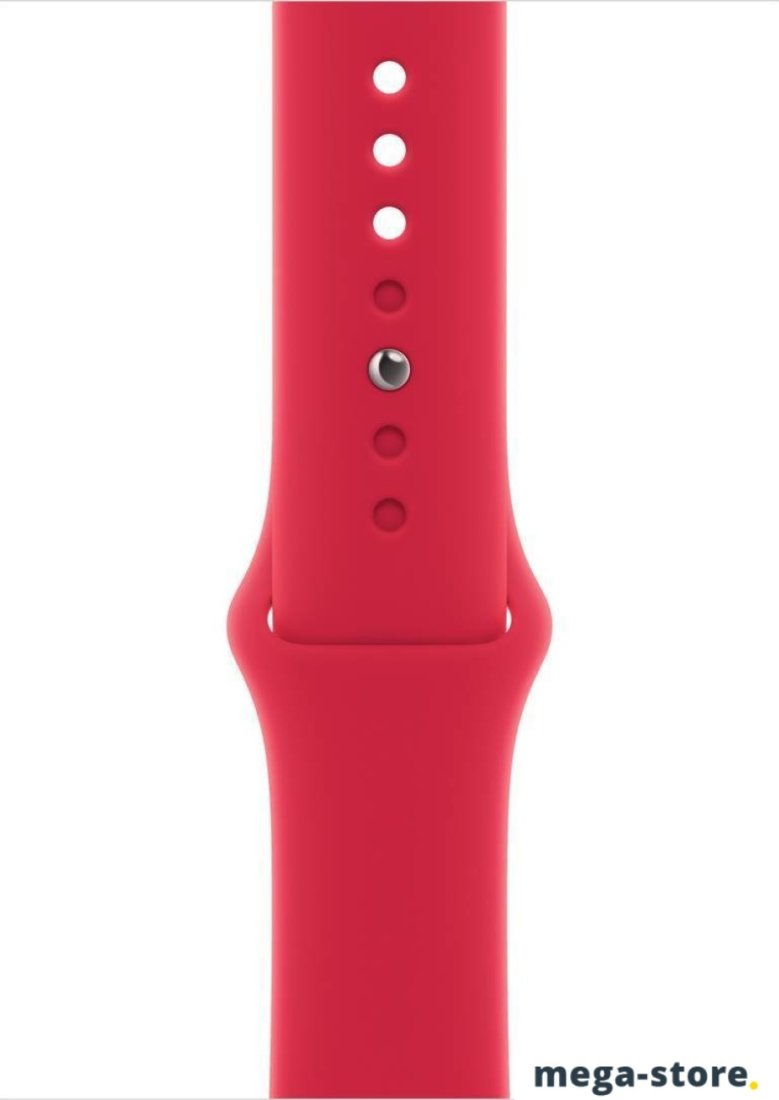 Умные часы Apple Watch Series 8 45 мм (алюминиевый корпус, красный/красный, спортивный силиконовый ремешок)