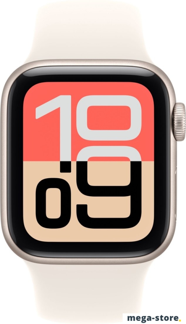 Умные часы Apple Watch SE 3 40 мм (алюминиевый корпус, звездный свет/звездный свет, спортивный силиконовый ремешок M/L)