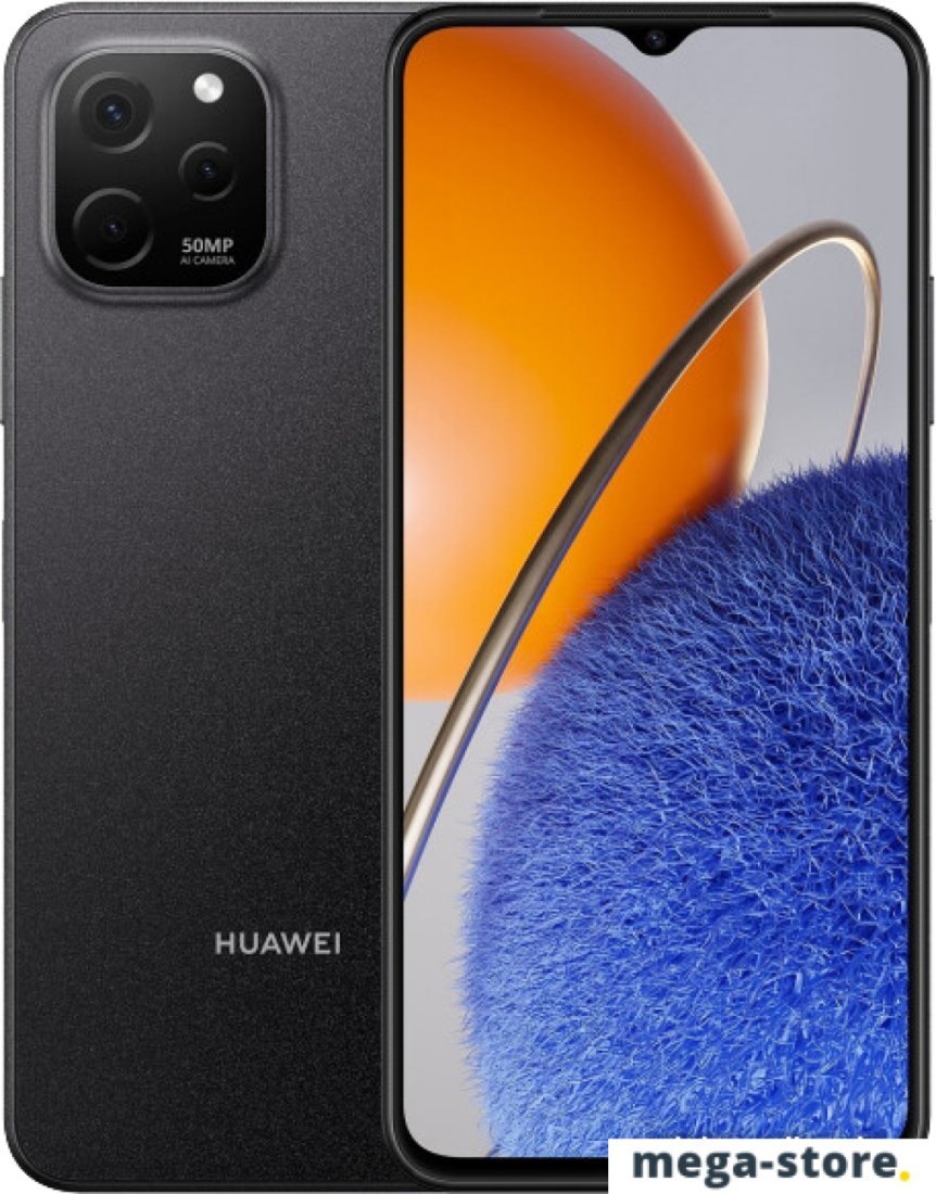 Смартфон Huawei Nova Y61 EVE-LX9N 6GB/64GB с NFC (полночный черный)