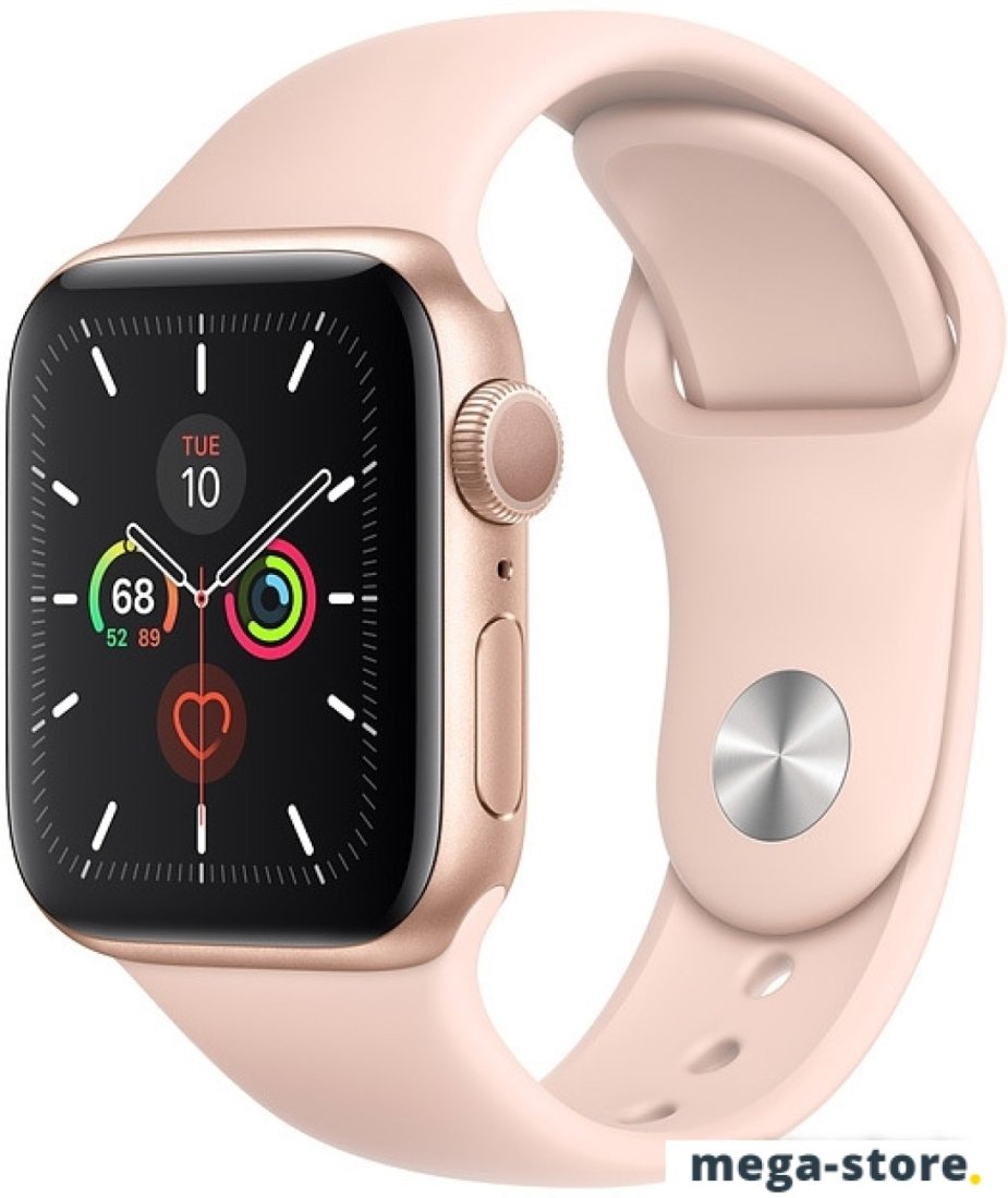 Умные часы Apple Watch Series 5 40 мм (алюминий золотистый/розовый песок)