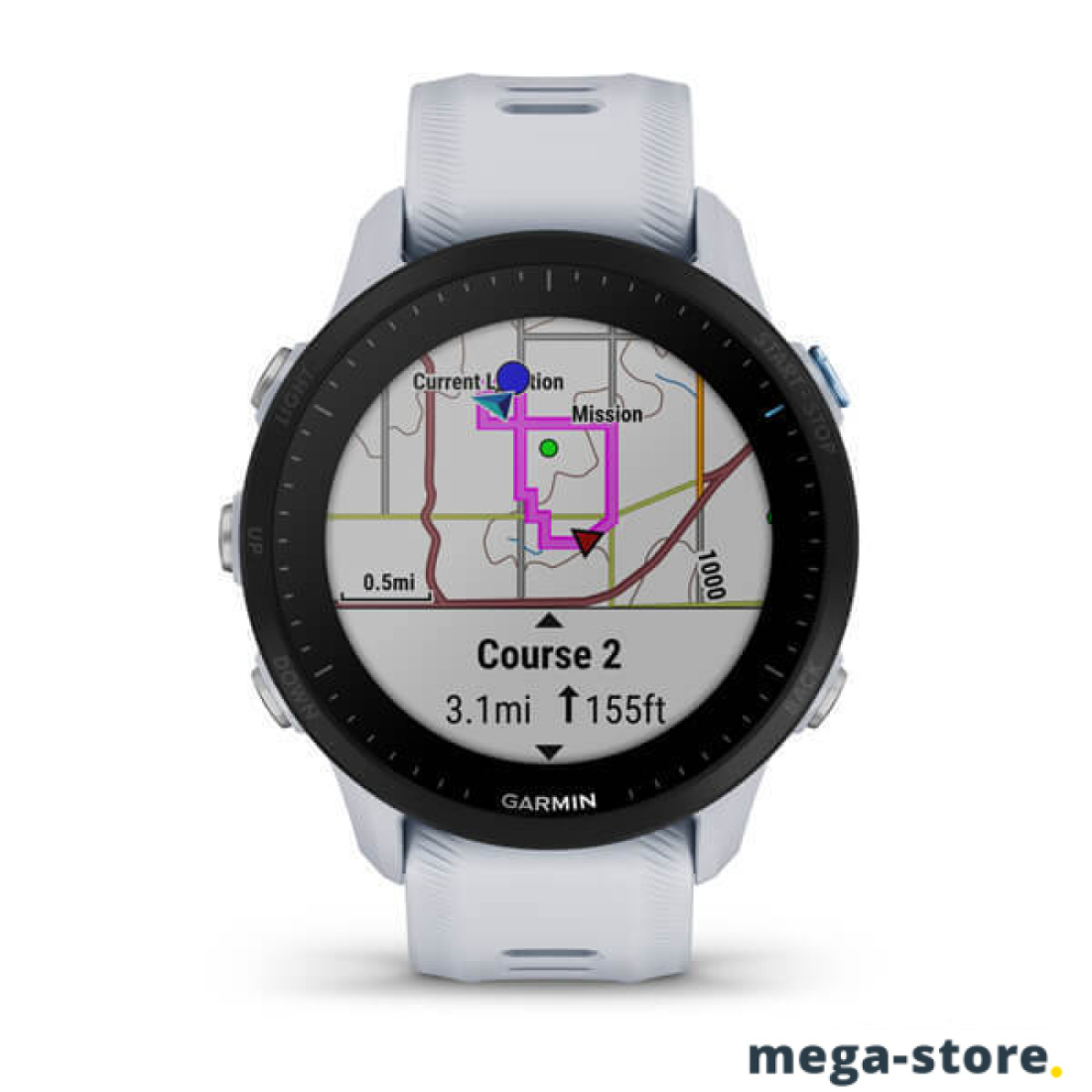 Умные часы Garmin Forerunner 955 (белый камень)