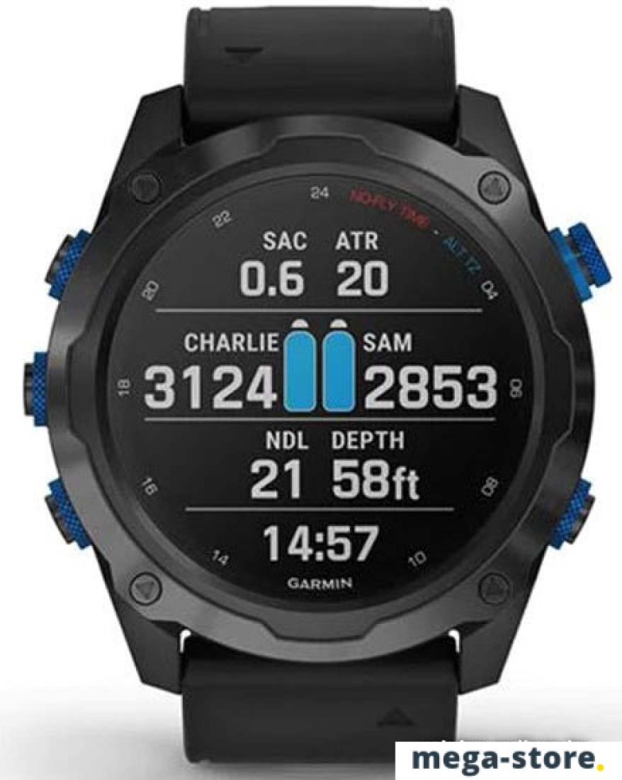 Умные часы Garmin Descent Mk2i (титан с DLC/черный)