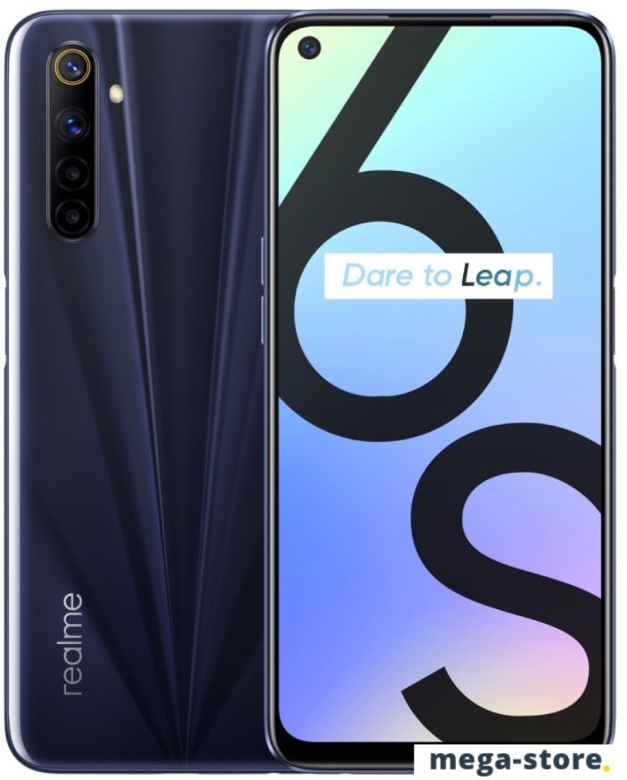 Смартфон Realme 6S 6GB/128GB международная версия (черный)