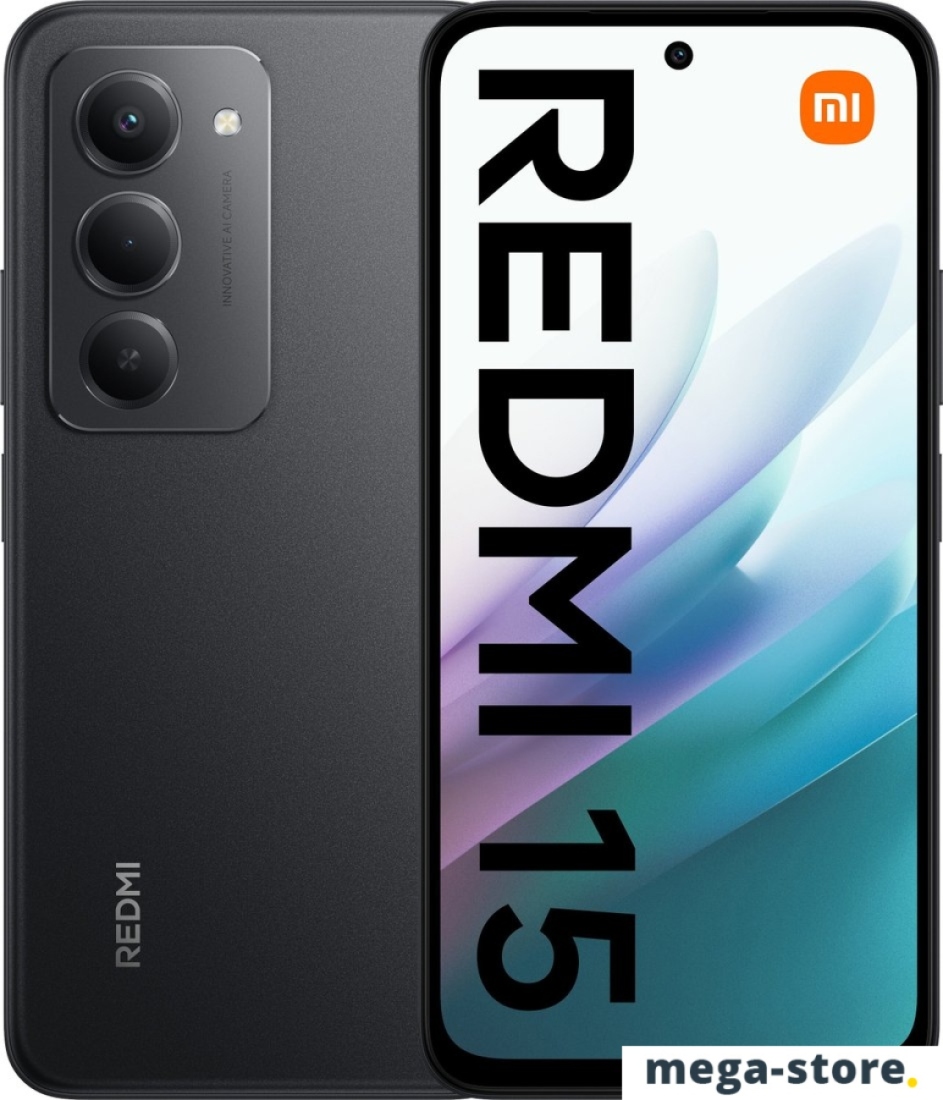 Телефон Xiaomi Redmi 15 4G 8GB/256GB европейская версия (черный)