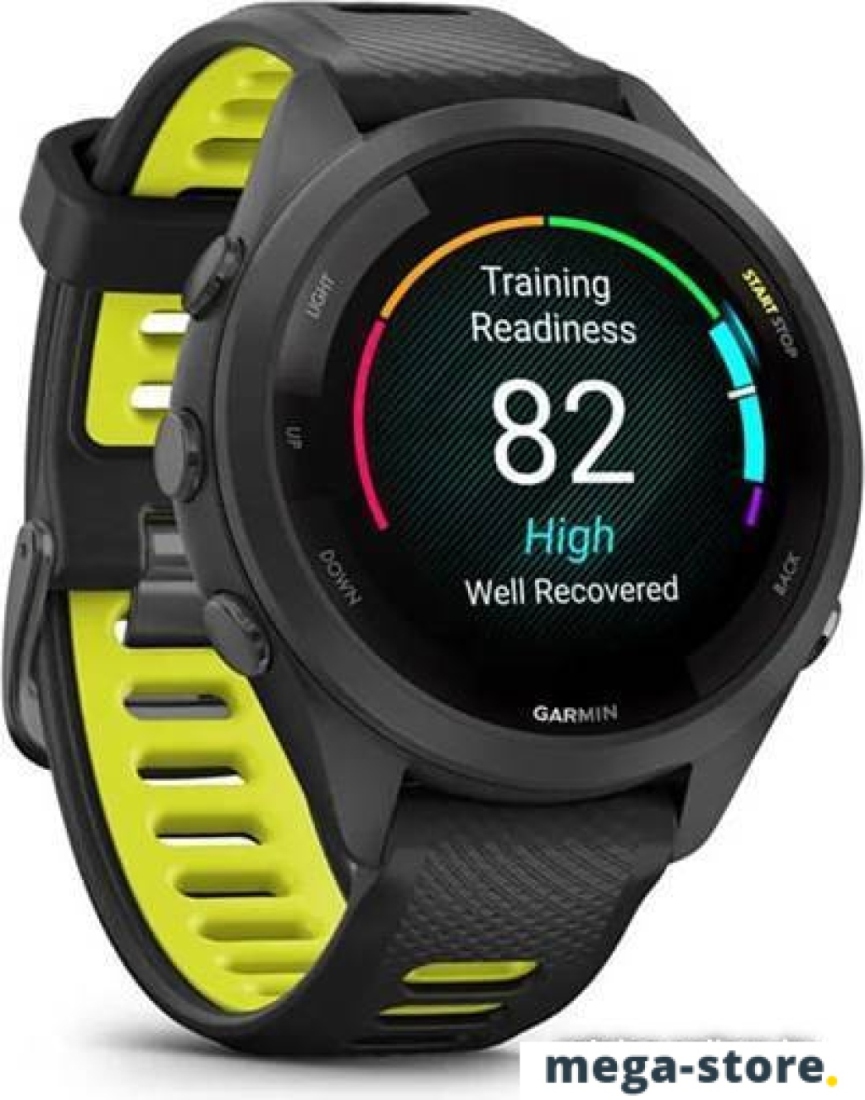 Умные часы Garmin Forerunner 265S 42 мм (черный/желтый)