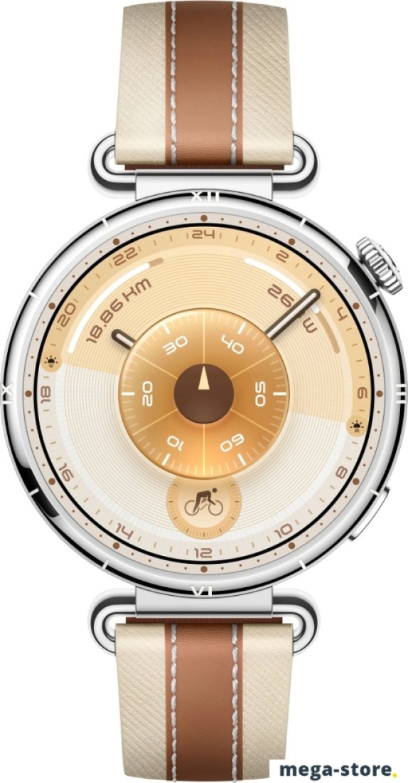 Умные часы Huawei Watch GT 6 41 мм (серебристый, с коричневым кожаным ремешком, международная версия)