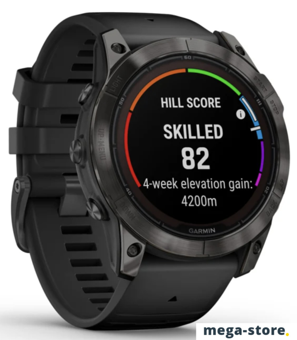 Умные часы Garmin Fenix 7X Pro Sapphire Solar (карбоново-серый титан/черный)