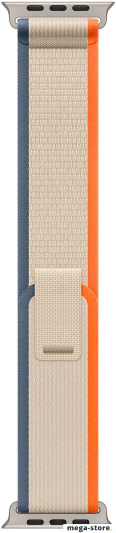 Умные часы Apple Watch Ultra 2 LTE 49 мм (титановый корпус, титановый/бежево-оранжевый, нейлоновый ремешок размера M/L)