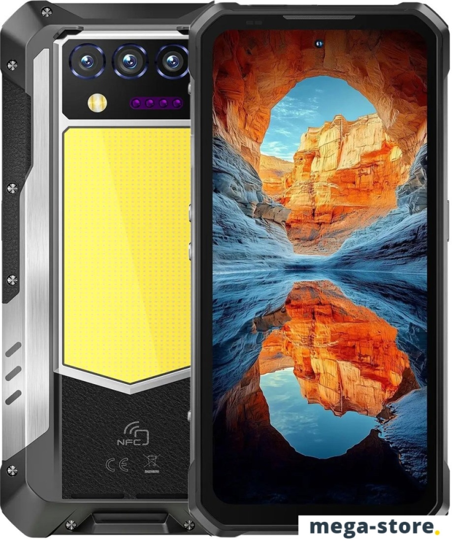 Телефон Oukitel WP100 Titan 16GB/512GB (черный/серебристый)