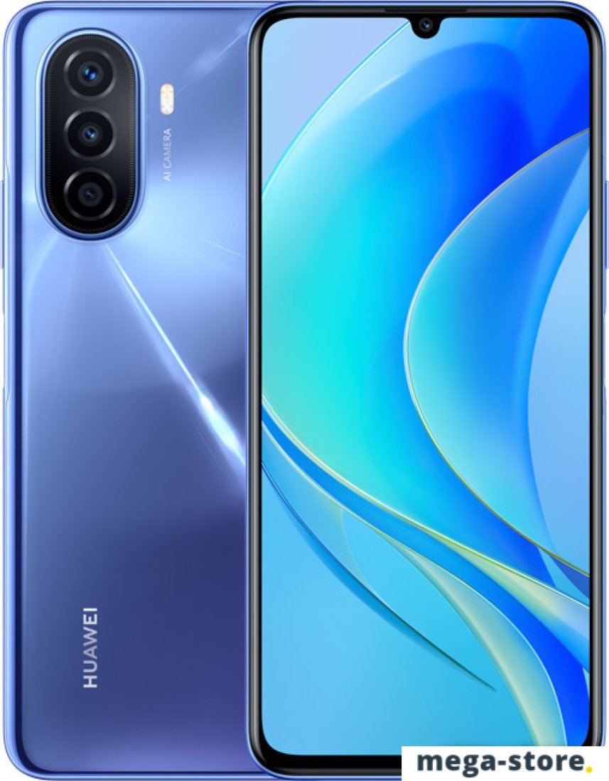 Смартфон Huawei nova Y70 4GB/128GB (кристально-синий)