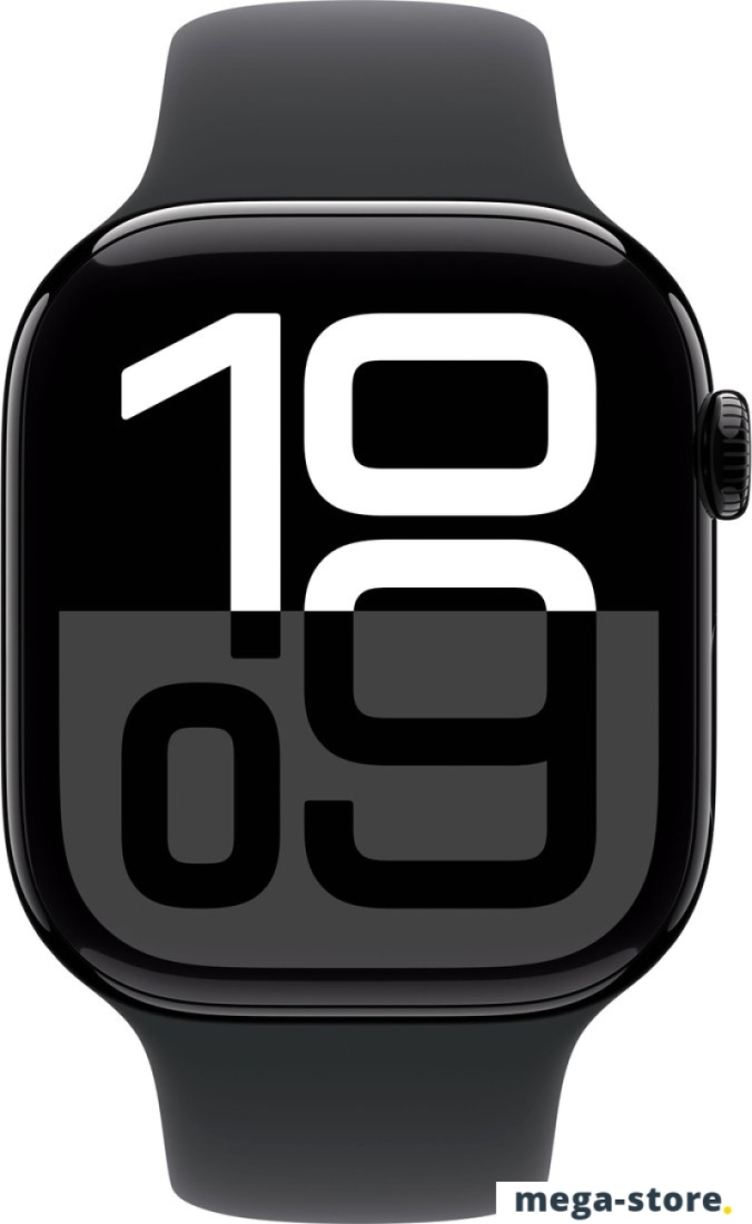 Умные часы Apple Watch Series 10 46 мм (алюминиевый корпус, черный/черный, спортивный силиконовый ремешок S/M)