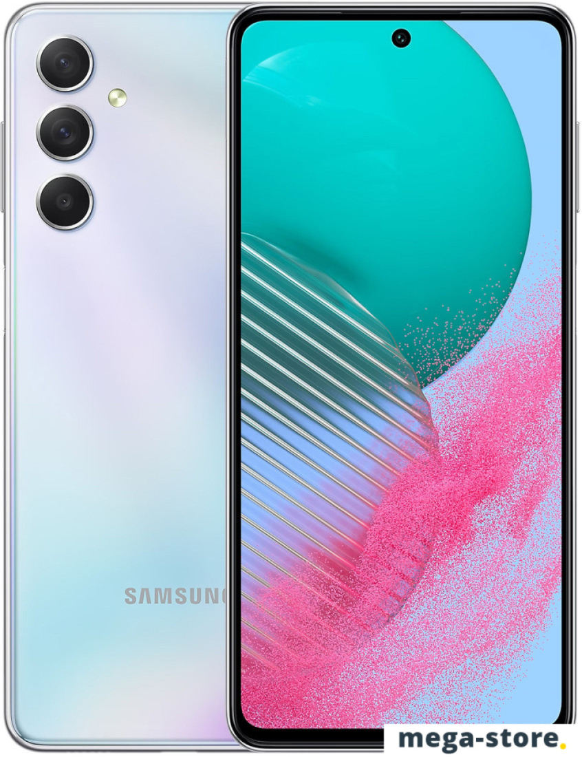 Смартфон Samsung Galaxy M54 5G 8GB/128GB Exynos (серебристый, без Samsung Pay)