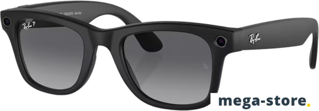 Умные очки Ray-Ban Meta Wayfarer RW4006 (черный матовый/графит)