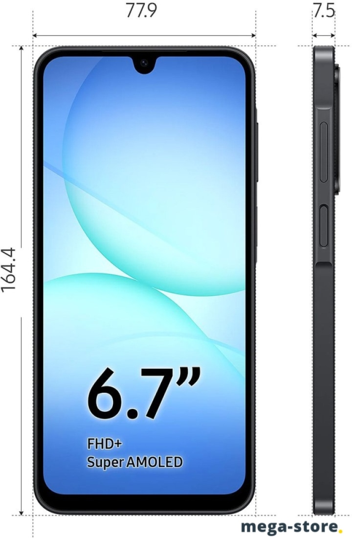 Телефон Samsung Galaxy A17 SM-A176B 8GB/128GB (черный)