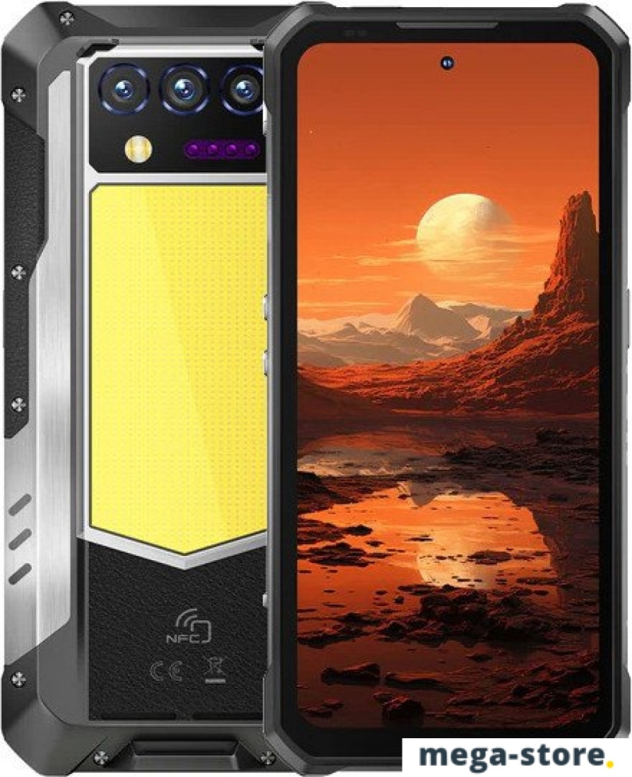 Телефон Oukitel WP100 12GB/512GB (черный/серебристый)