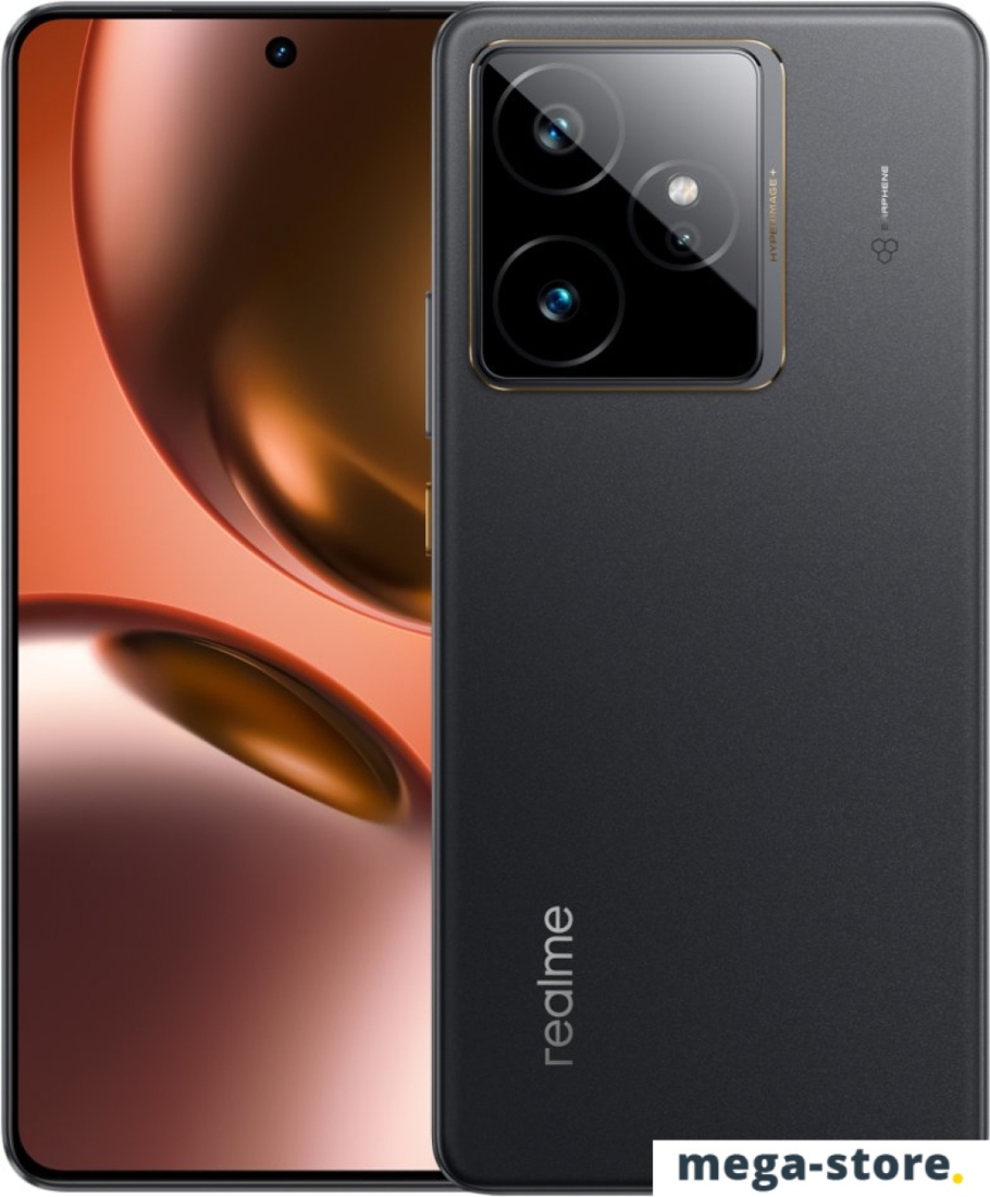 Телефон Realme GT7 RMX5061 12GB/256GB международная версия (ледяной черный)