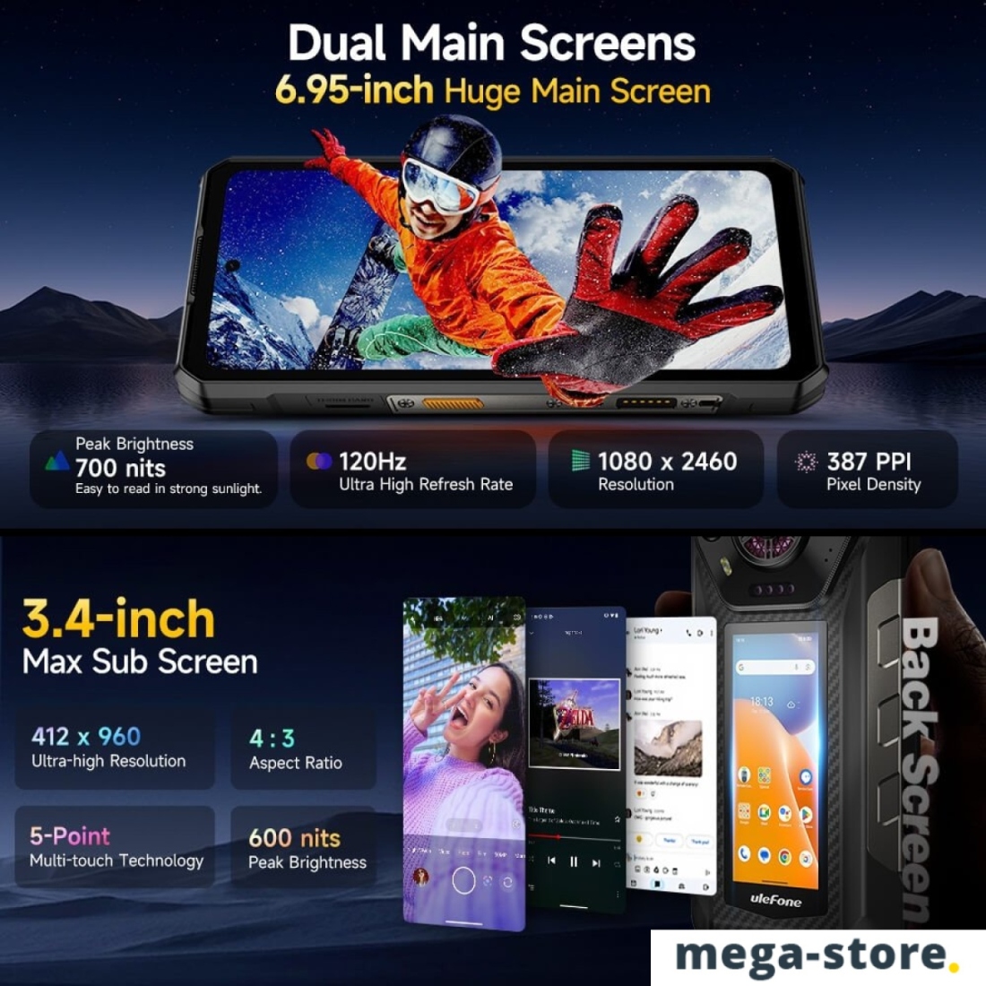 Телефон Ulefone Armor 30 Pro 16GB/512GB (черный)