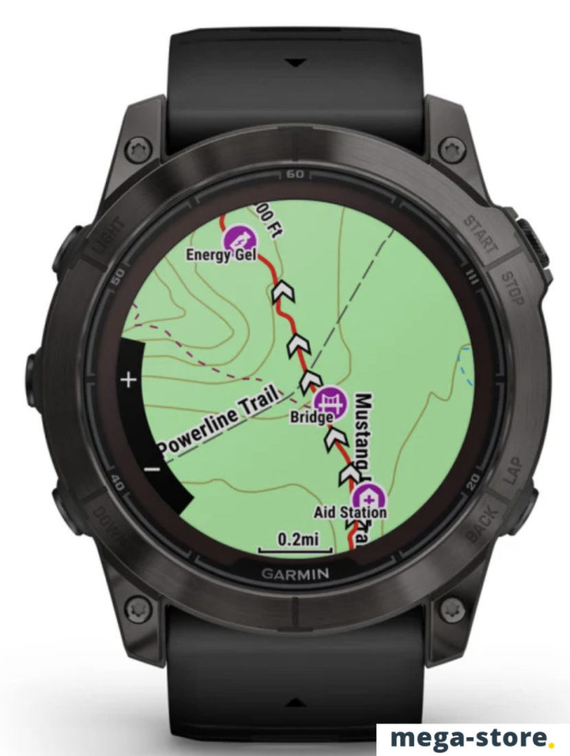 Умные часы Garmin Fenix 7X Pro Sapphire Solar (карбоново-серый титан/черный)