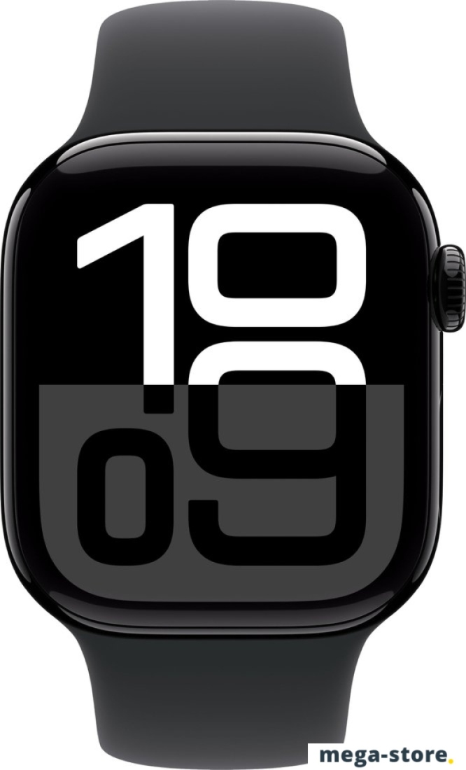 Умные часы Apple Watch Series 10 42 мм (алюминиевый корпус, черный/черный, спортивный силиконовый ремешок S/M)