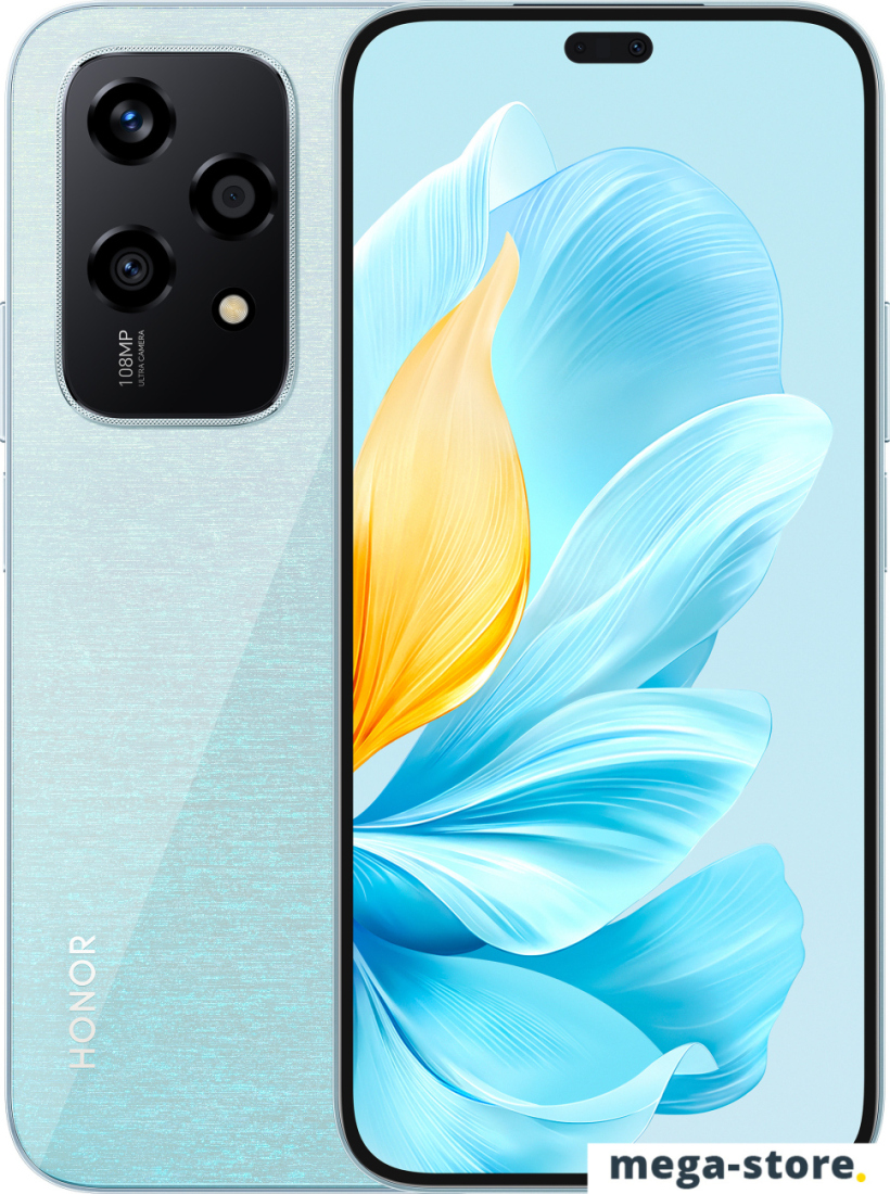 Купить Смартфон HONOR 200 Lite 8GB/256GB международная версия (мерцающий  голубой) в магазине mega-store.by